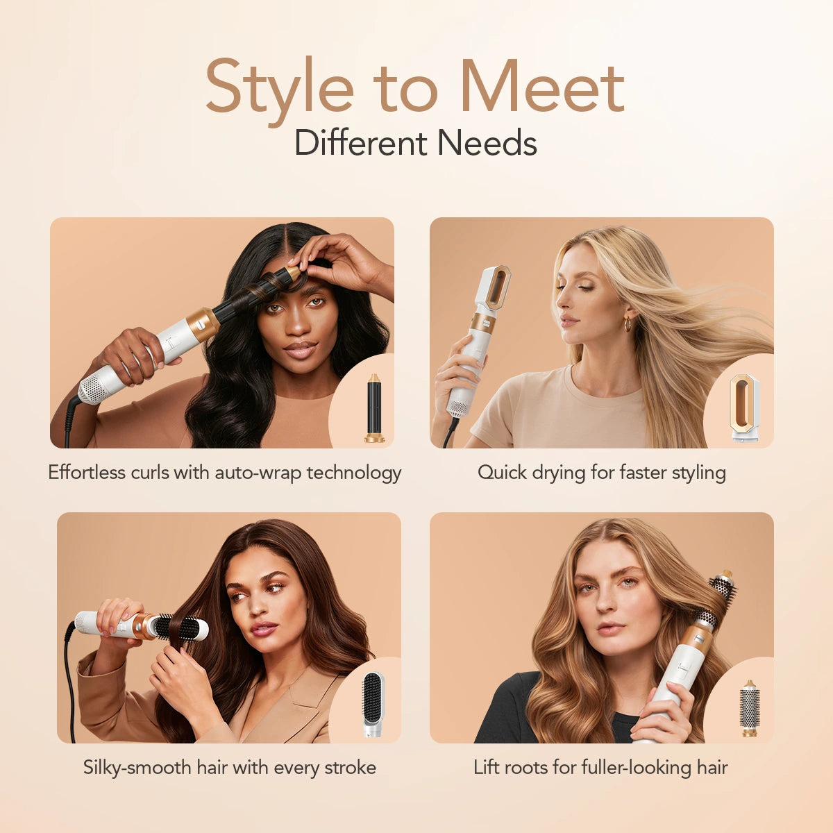 Premium 5 in 1 Air Styler: Salon Styling at Home